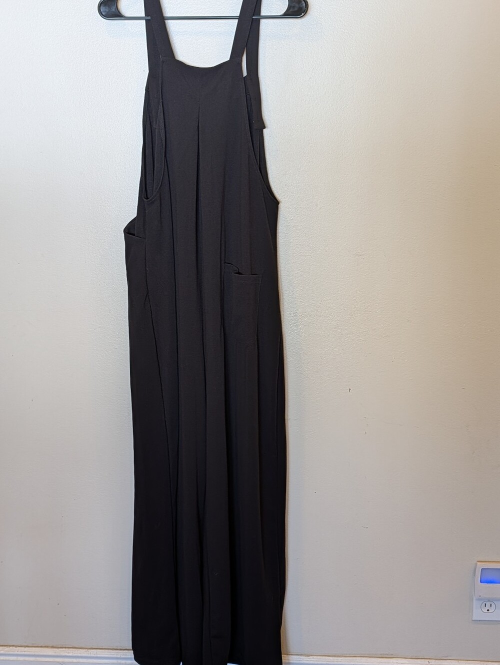 NWT Halara Tall XL Black Square Neck Wide Leg Jumpsuit - Picture 6 of 7